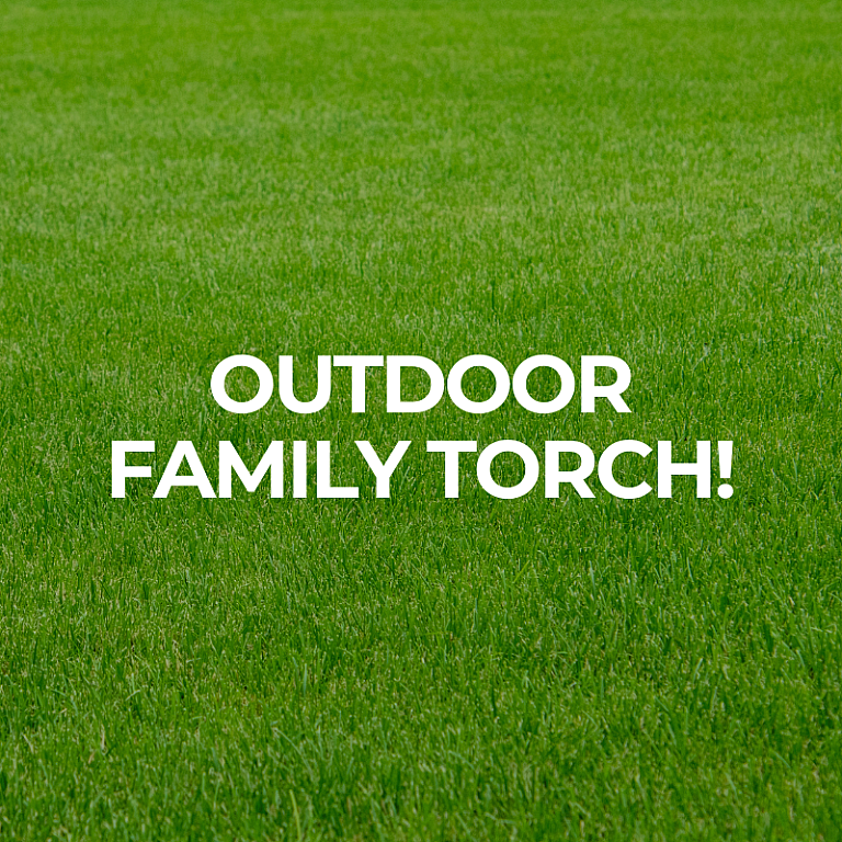 MVP Holland, Outdoor Family Torch, White text on grass texture background