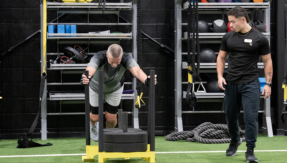 Jim and Cam training