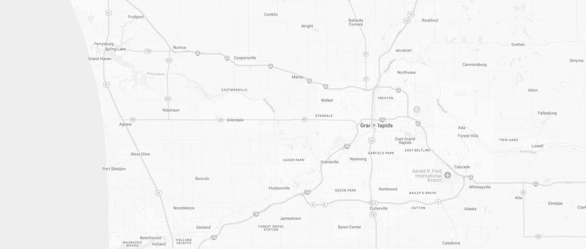 Find A Location Homepage map of West Michigan